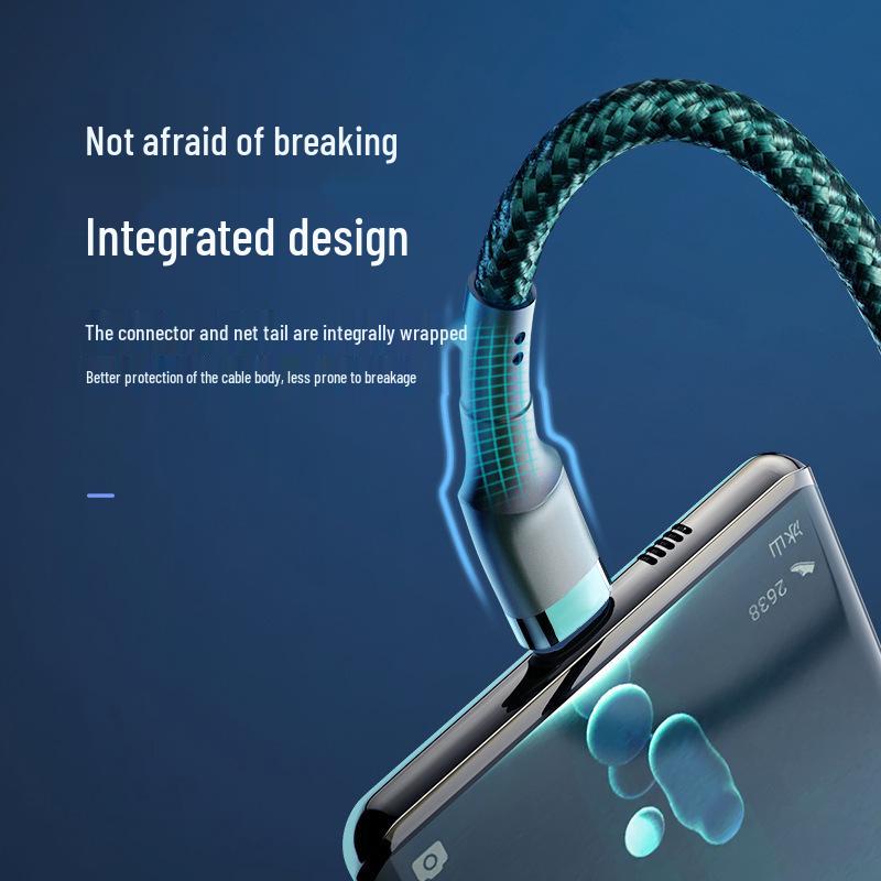 Двойной кабель Type-C 120 Вт для быстрой зарядки ноутбуков Apple, Huawei и автомобилей