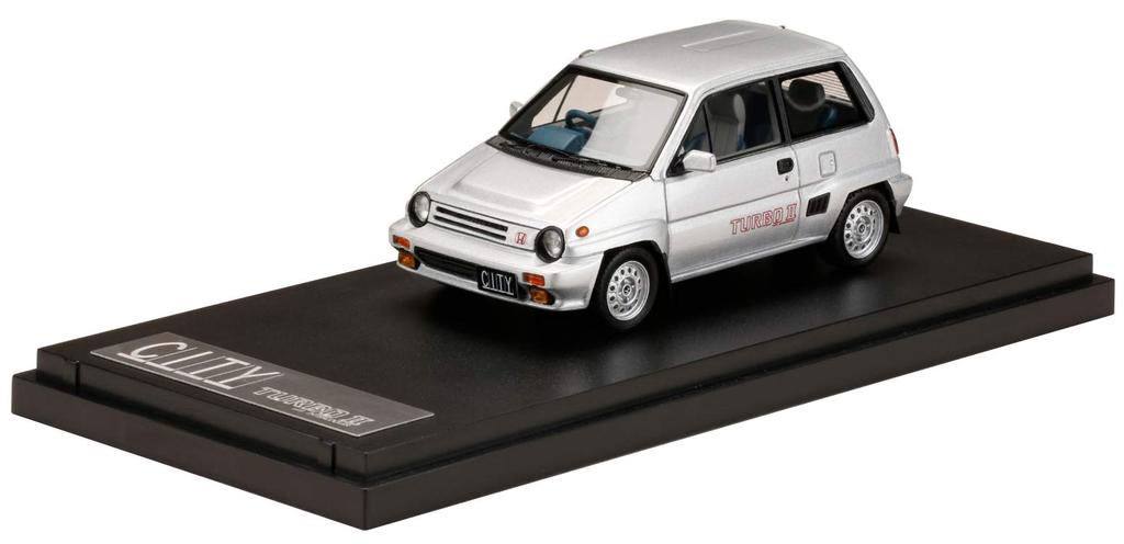 MARK43 Scale Honda City Turbo II Quartz Silver Metallic Finished Model PM43139S 1/43