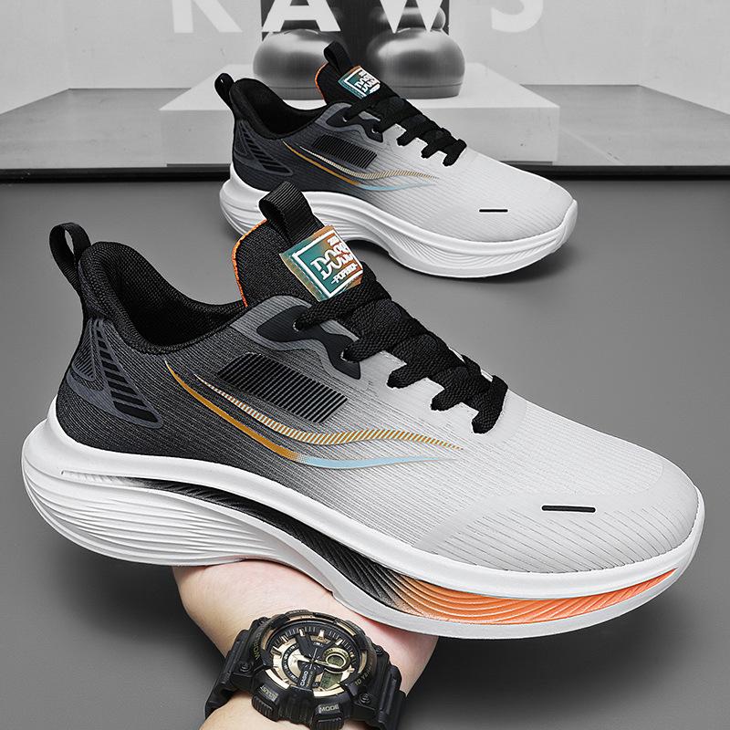 2025 New Men's Shoes Summer Breathable Mesh Lightweight Sports Running Shoes Men's Shock-absorbing Casual Couple Shoes