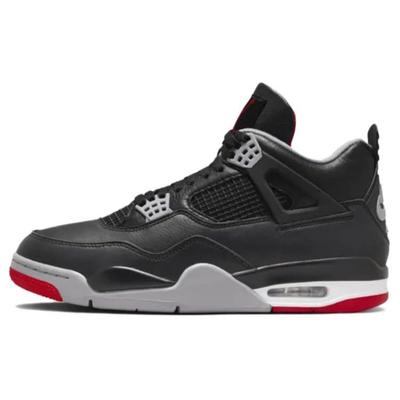 Кроссовки унисекс Air 4 Retro Bred Reimagined Black Fire-Red Cement-Grey FV5029-006