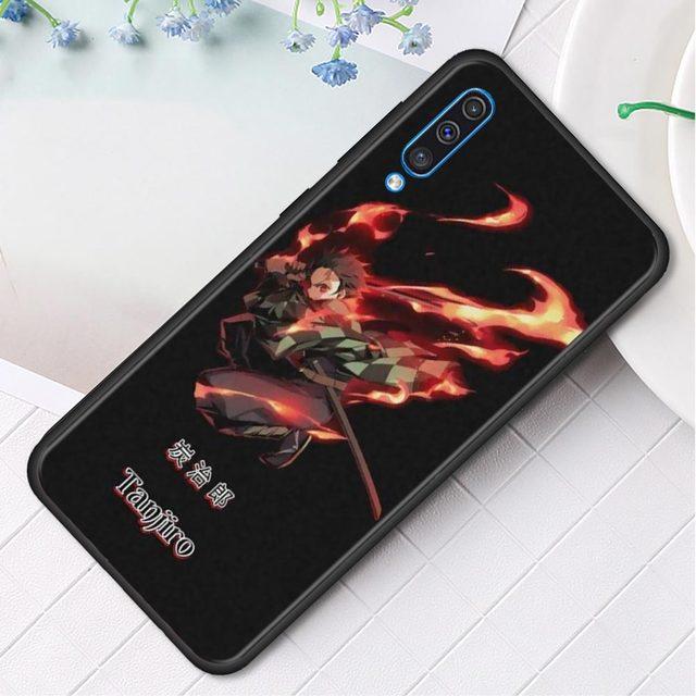 Силиконовый чехол для Samsung Galaxy A50 A70 A10 A20e A30 A40 A20s A10s A10e A80 A90 A60 A30s, чехол в виде ракушки, Demon Slayer Kimetsu, аниме