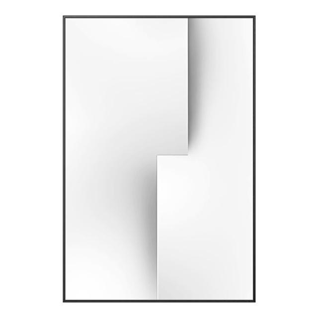 Рамка из цельного дерева, современная скандинавская черно-белая геометрическая космическая настенная живопись на холсте, печать плакатов, абстрактная линия, изображение для гостиной, домашний декор