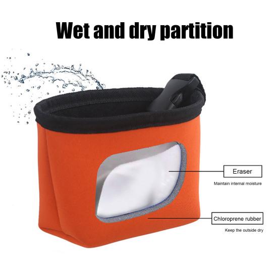 Сумка для чистки клюшек и мячей для гольфа, водонепроницаемая сумка для чистки мячей для гольфа изнутри и сухая снаружи, мойка для принадлежностей для гольфа