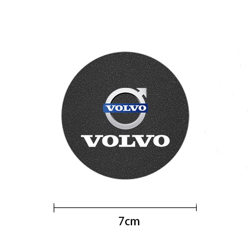 2Pcs Car Coaster Water Cup Mat Non-Slip Pad For Volvo C60 S60 V60 T6 R design XC40 V40 XC V70 XC90 C30 SC60 190h V50 V90 S80 S90