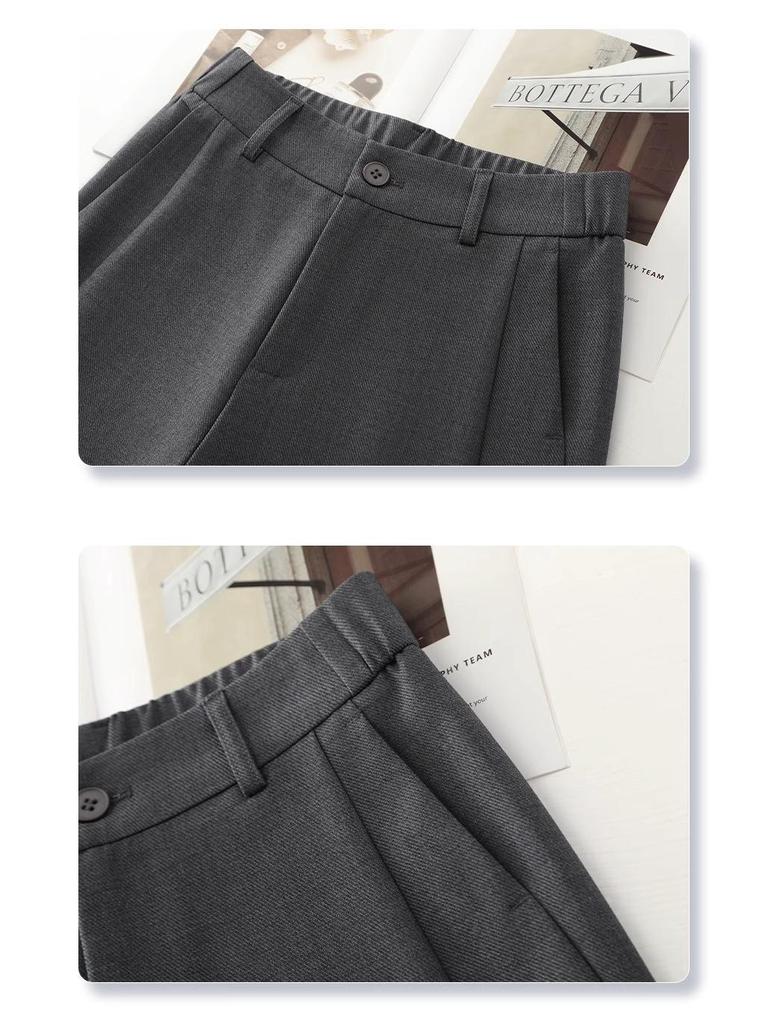 Бежевые женские брюки палаццо с высокой посадкой и драпировкой - Коллекция весна/лето 2025