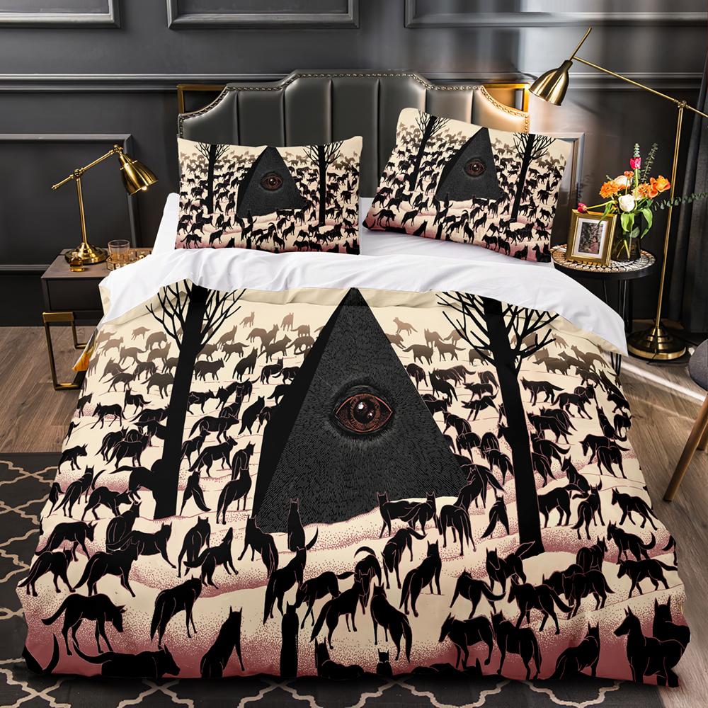 Black Fairy Bedding Set Single Twin Full Queen King Size Sleep Story Bed Set Aldult Kid Bedroom Duvet Cover Sets 3D Print 011