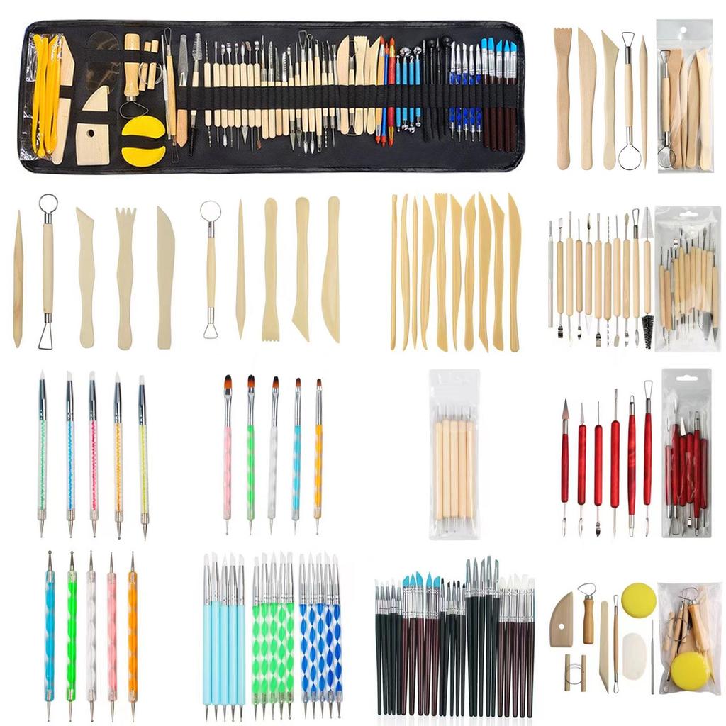Набор из пяти инструментов для лепки из глины для скульптуры DIY