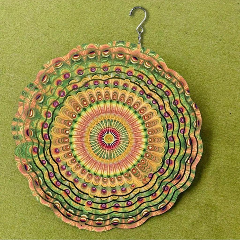 10 Inch Hanging Wind Chimes with 360 Rotating Hook Chic Design for Balcony Courtyard Decoration Perfect Gift for Spring Summer