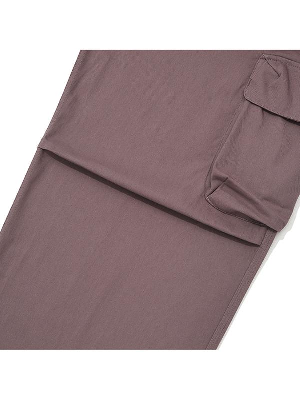 Хлопковые брюки-карго KIRSH [Темно-розовые]