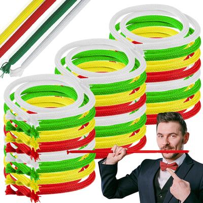 4 шт. Волшебная жесткая веревка Многоразовые Аксессуары для фокусов вблизи и на сцене Семейная вечеринка Сбор Интерактивное шоу Принадлежности