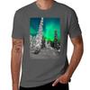 Northern Lights Aurora Borealis Arctic Winter Alaska Tshirt Holiday Lightweight Tshirt