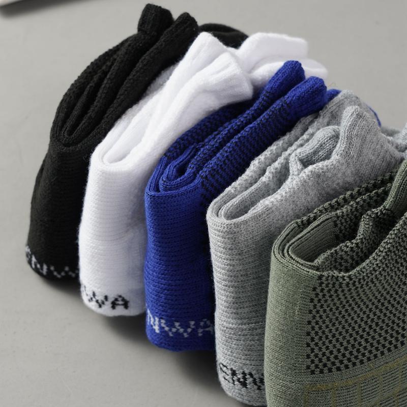 Men's Breathable Sports Socks Thick Towel Bottom Shock-absorbing Ankle Socks Mesh Sweat-wicking Basketball Socks
