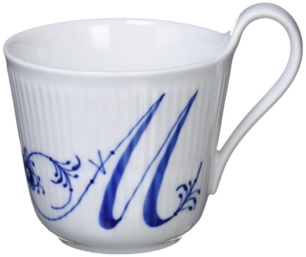 Imported Royal Copenhagen Blue Fluted Plain High Handle Mug 330ml Wedding Gift 1017158 [Regular Product] "M"
