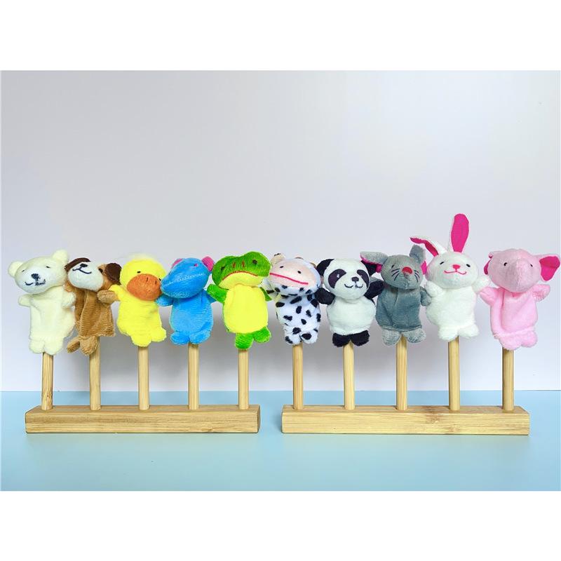 Подставка для пальчиковых кукол в виде животных для языковых зон детского сада и кукольного домика
