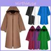Hooded Jedi Warrior Cloak Cape Robe Costume Cosplay Party Halloween