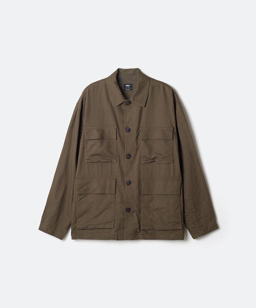 Сафари-куртка Spao из смесовой ткани с льном_Spjjg24M01