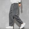 Men's Retro Corduroy Wide-Leg Trousers - Chinese Style, Straight, Casual, Loose Fit, Perfect for Spring and Autumn