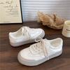 Весна и осень 2025 года новые немецкие тренировочные маленькие белые туфли женские на толстой подошве тонкие корейская версия легкие и универсальные ретро спортивные и лесу