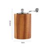 Adjustable Coarseness Wooden Salt Pepper Grinder Cylindrical Grinding Bottle  Kitchen