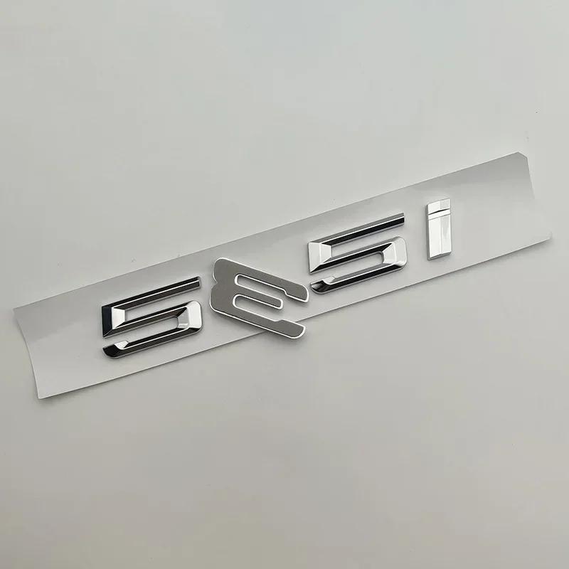 AAAOK1 ABS 3D Chrome Car Trunk Letters 528i 535i 540i Luxury Line Xdrive Emblem Logo Sticker For BMW E60 E34 F10 G30 E39 Accessories