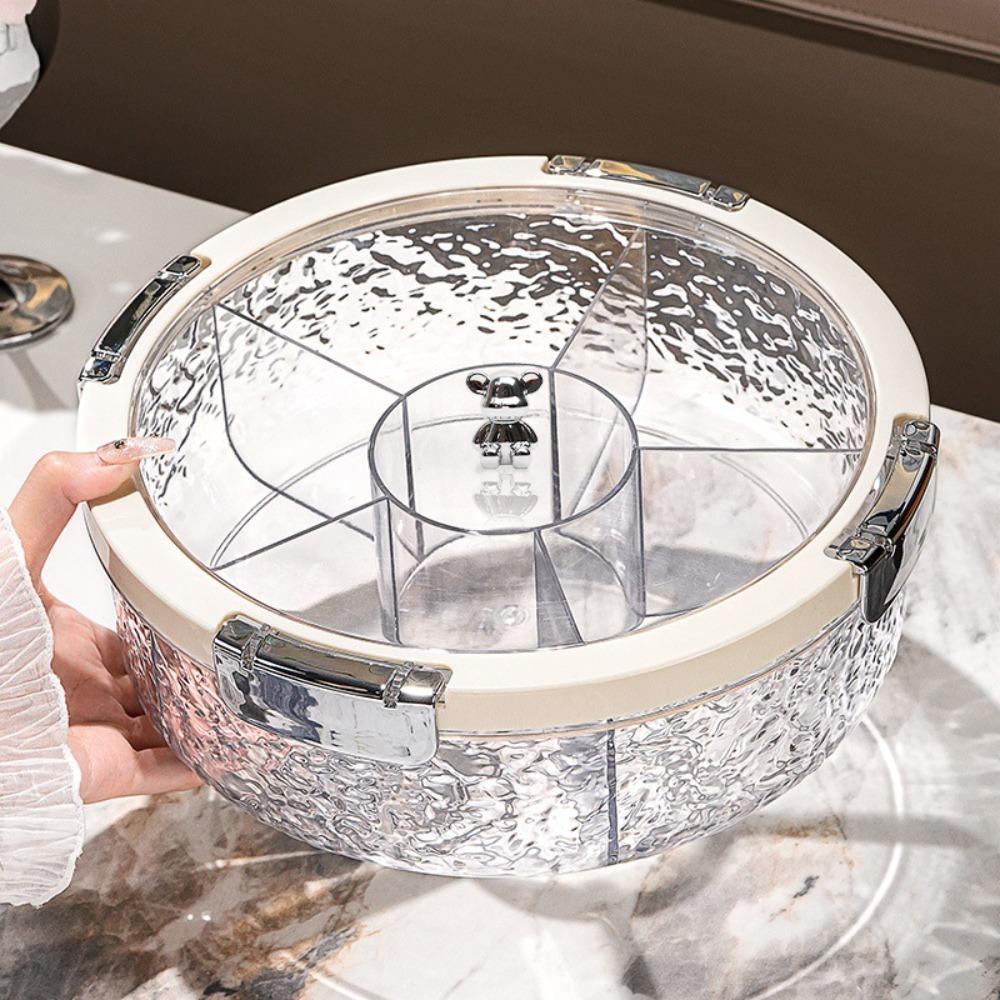 Snack Tray Food Tableware Set PET Divided Serving Tray High Quality Spice Storage Container Home
