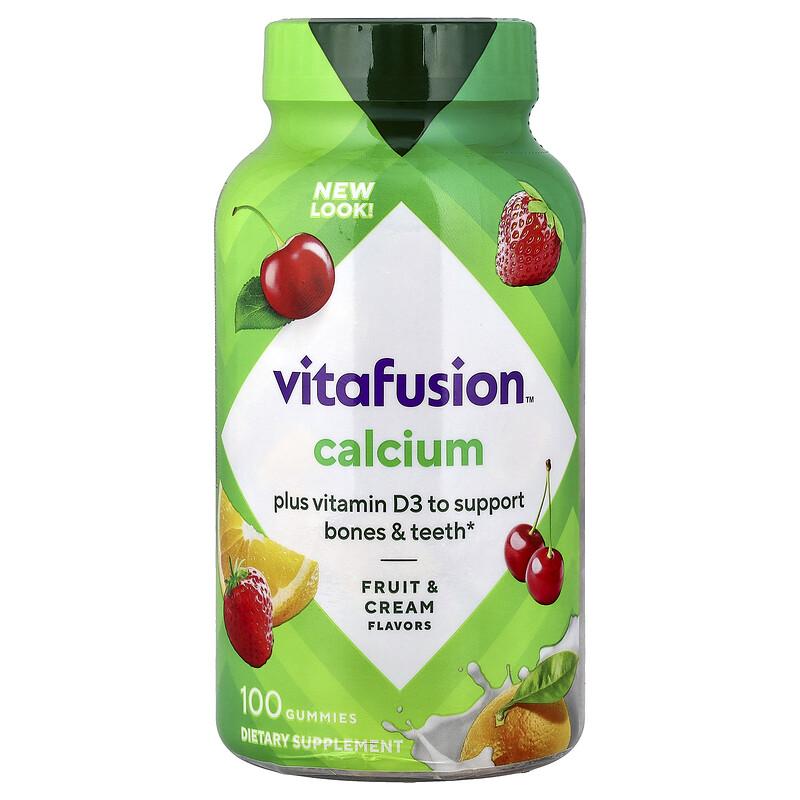 Calcium Gummies, Fruit & Cream, 100 Gummies