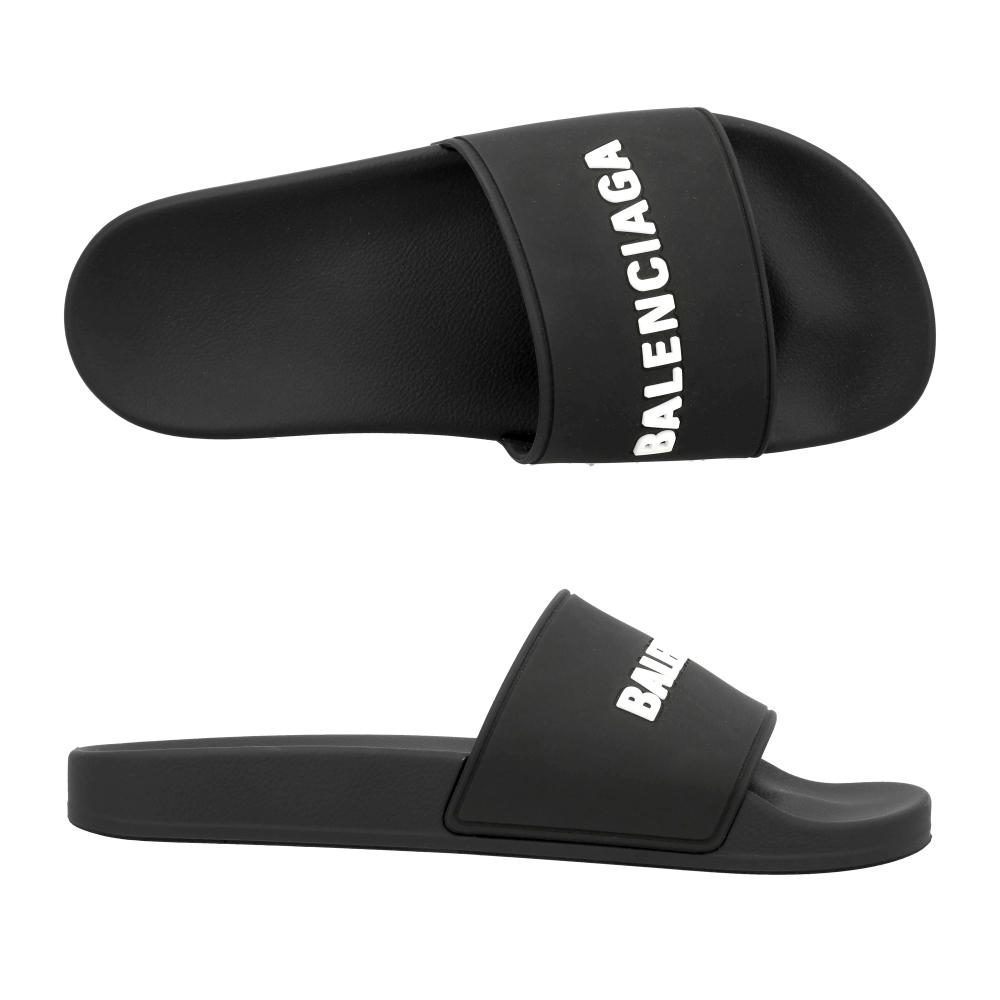 Balenciaga Logo Full Slide Sandal Slipper 565826 W1s80 1006
