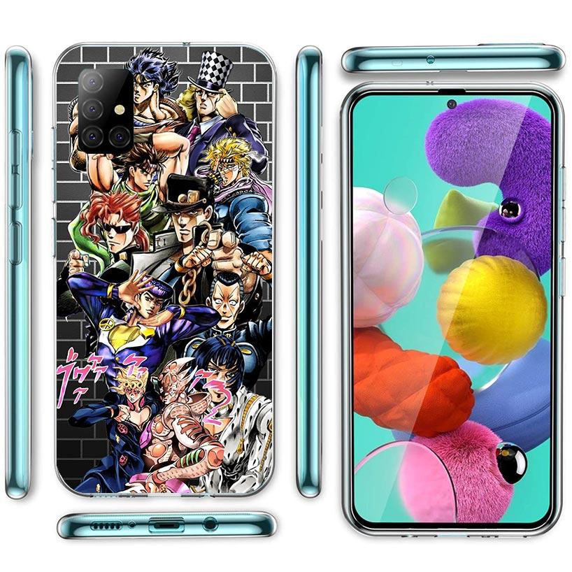 Anime JoJo Bizarre Adventure Case Phone Cover for Samsung Galaxy A52 A51 A50 A42 A32 A22 A12 A02S A72 A71 A70 A41 A31 A21S A40 A