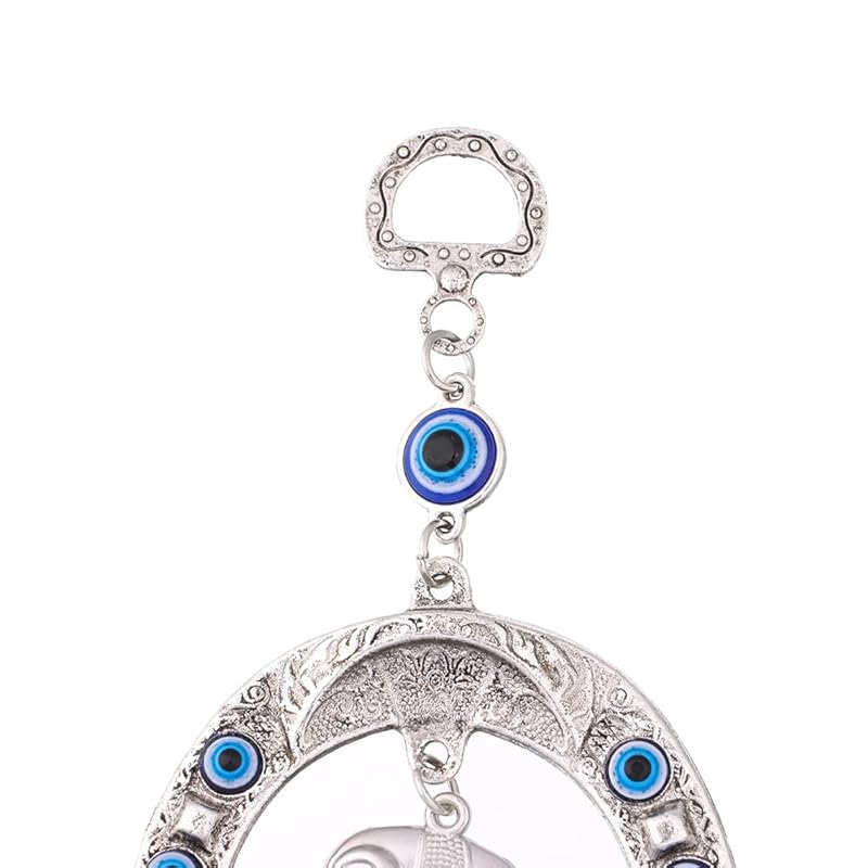 Синяя подвеска на стену в виде подковы и слона от сглаза, украшение на удачу, домашний декор