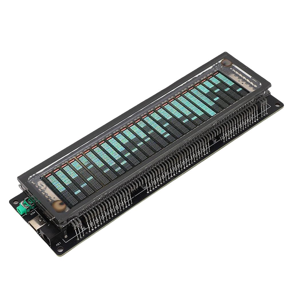 Sound Spectrum Analyzer 32Hz-20KHz High Resolution Adjustable Bringhtness Transparent Shell VFD LED 