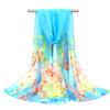 Spring/Summer New Women'S Silk Scarf 45 * 150cm Simulated Silk Twill Square Scarf Fashion Printed Large Square Scarf Professional Scarf