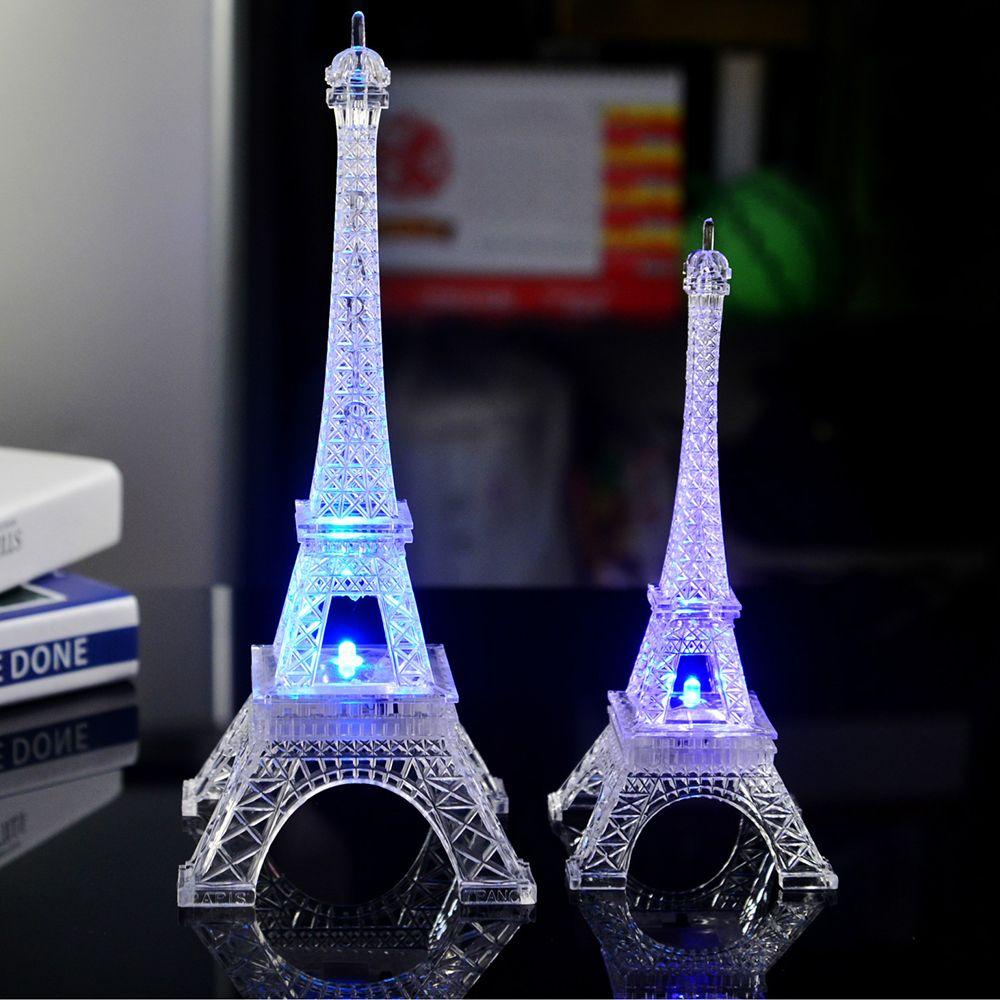 Safety Paris fashion style Colorful lights Desktop decoration Night light Eiffel Tower Tower light