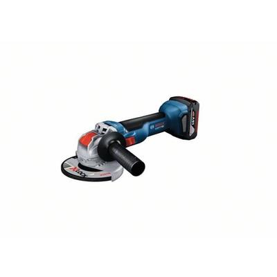 Угловая шлифовальная машина X-LOCK GWX 18V-10 - 2 аккумулятора 5.0 Ач + зарядное устройство GAL 1880 + L-BOXX