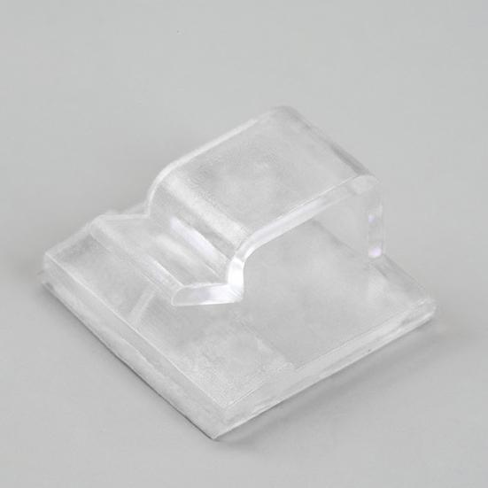 60Pcs Adhesive Cord Organizer Hooks Sticky Wire Holders Mini Size Multipurpose Transparent Cable Management Clips