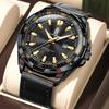 CAREKISO Business Luxury Men's Clock Waterproof Luminous Date Men Wristwatch Sports Leather Quartz Fashion Watches For Man Reloj