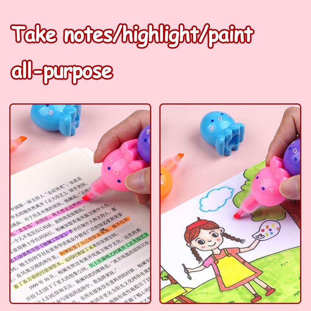 Student Gift Learning Prize Hand Account Pen Line Color Marker Pen Highlighter Fluorescent Pen