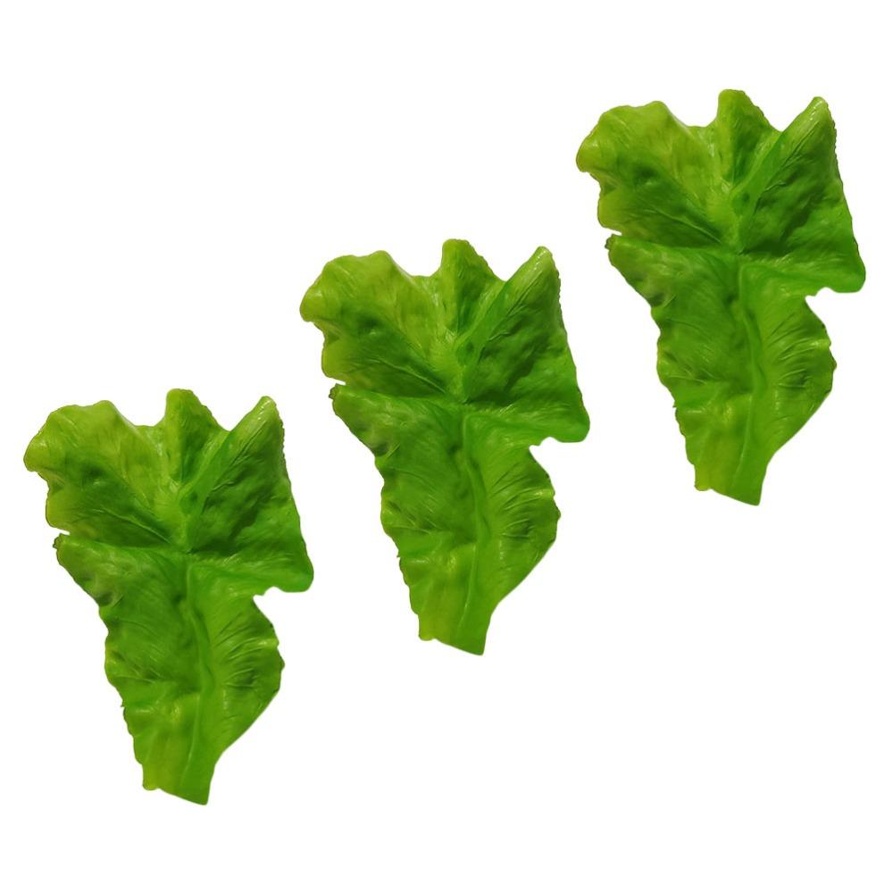 PU Kitchen Decor Artificial DIY Realistic Lettuce Leaves Vegetable Model Lettuce Adornment Kids Toy