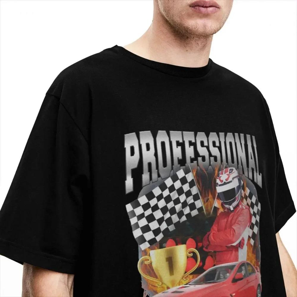 Мужские Женские Футболки F1 Профессиональный Гонщик Мерч Смешная Гоночная Мем Футболка Одежда Веселая Футболка с Принтом