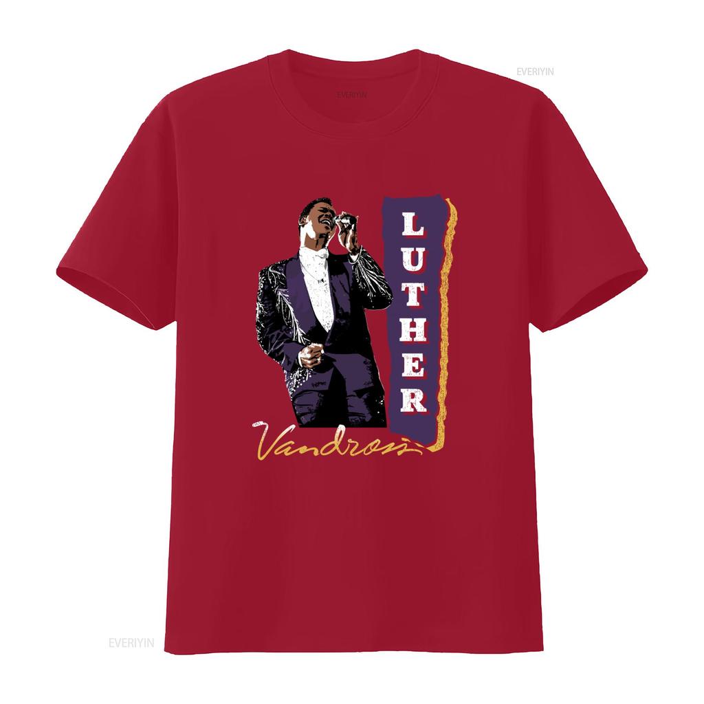 Luther Vandross R B Soul Singer Retro Style T Shirt for Music Lovers vintage Washed streetwear designer clothes graphic