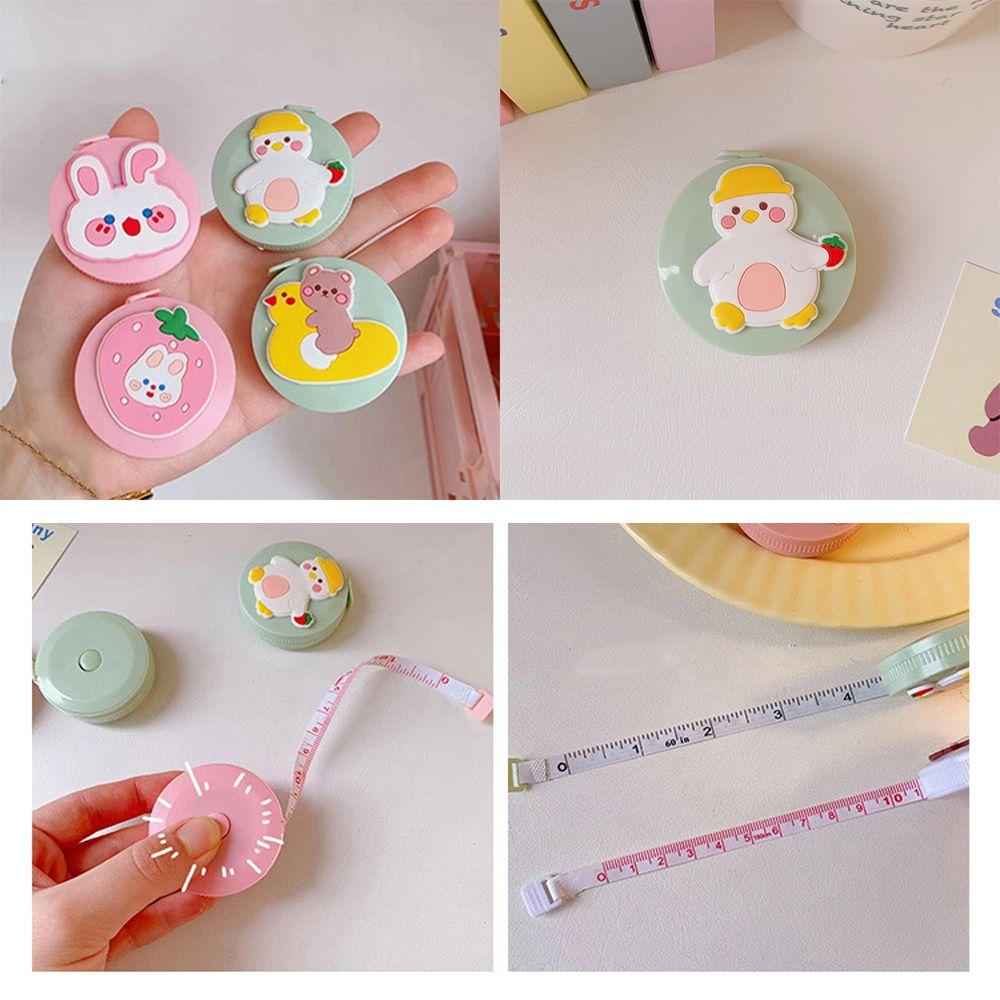 Портативная милая мультяшная двусторонняя измерительная лента для тела, выдвижная рулетка, 150 см/60”