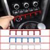 Для Toyota 86/Subaru BRZ 2012-20 Стайлинг автомобиля, нержавеющая центральная кнопка управления кондиционером, разделитель, яркая полоска