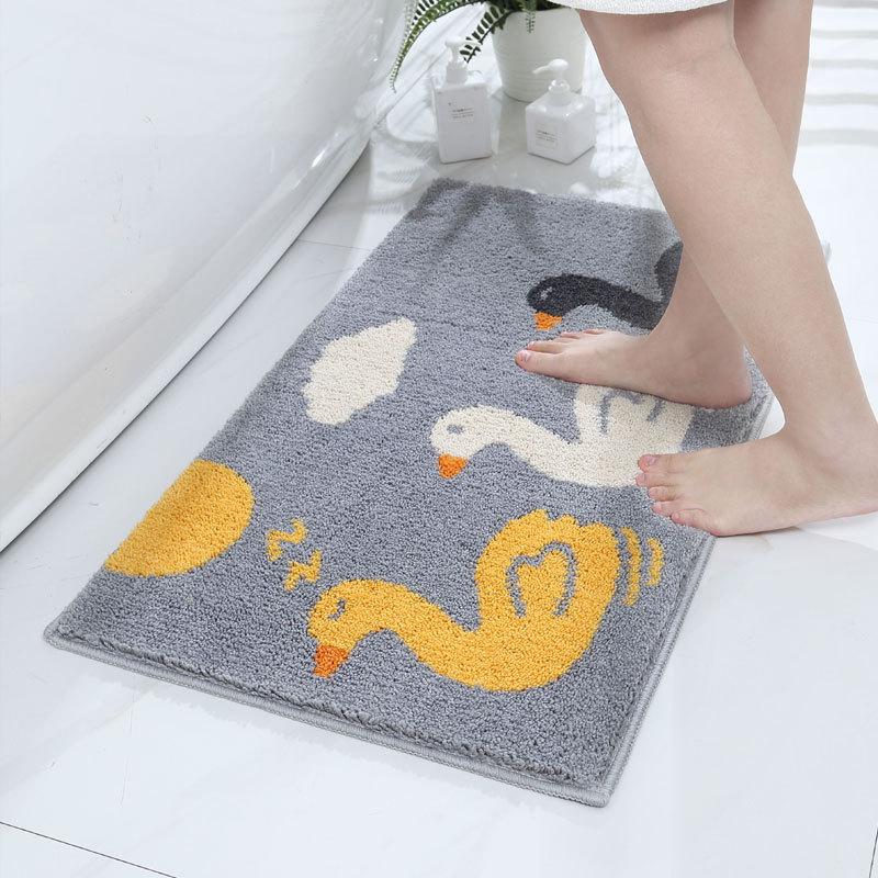 Cartoon Bathroom Bathroom Moisture-wicking Non-slip Mat Bedroom Kids Room Carpet Lovely Bathroom Entrance Doorway Mat