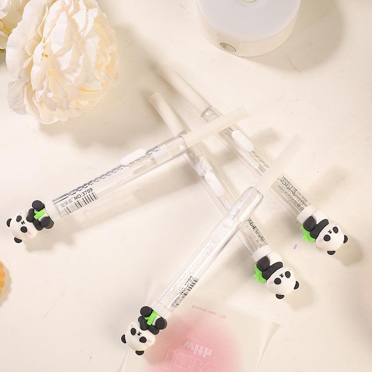 Cute Panda Eraser Cartoon Panda Telescopic Pencil Eraser School Student Stationery Children Funny Erasers