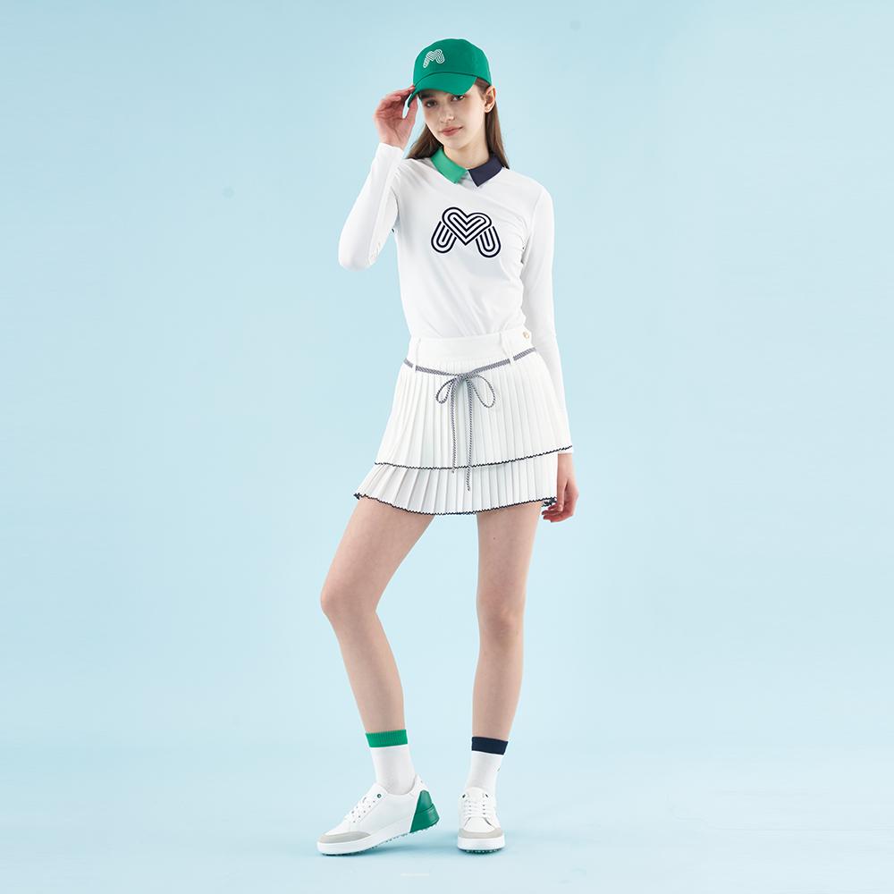 Юбка-плиссе MARTINE GOLF Cancan_Белая