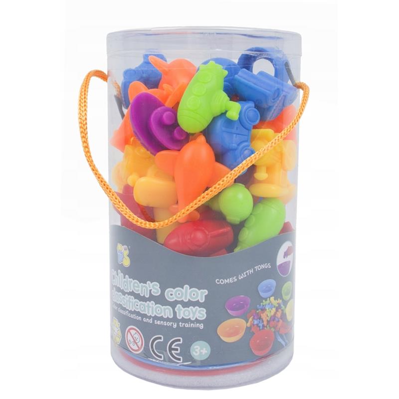 Sorter Learning Colors Counting Montessori Vehicles Grasping Figures Tube