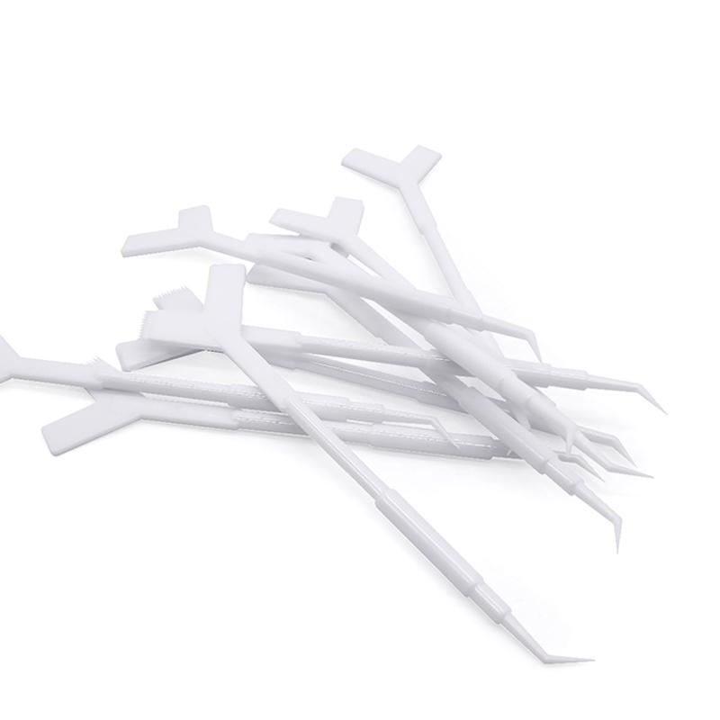 10 шт. многоразовые пластиковые палочки для завивки ресниц, инструмент для наращивания ресниц Y-образная расческа, бигуди для подъема ресниц, аппликатор, кисти для макияжа