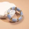 Bohemian Acrylic Bangle Geometric Retro Hand Ring Temperament Exaggerated Bracelet  Summer