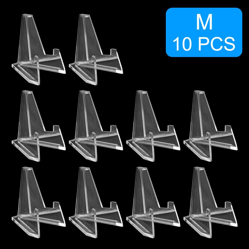 Коллекционный стеллаж для хранения монет Мини-подставка-мольберт для демонстрации монет S/L 10 шт. Полка для медалей Акриловые подставки Дисплей для открыток