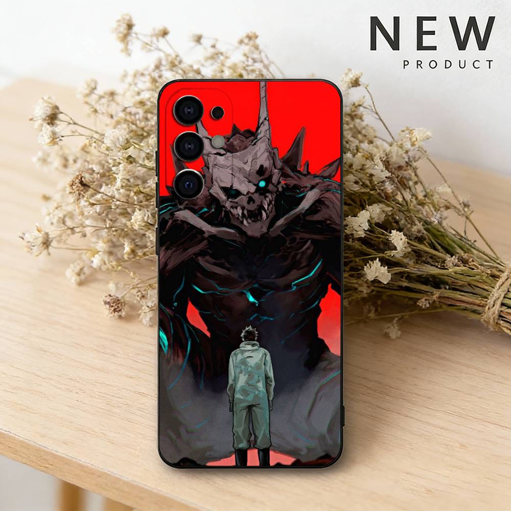 Горячий K-Kaiju No8 Аниме Чехол для Телефона Для Samsung S26,25,24,23,22,21,20,30,Ultra,Plus,Fe,Lite Черный Корпус