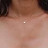 St. Delan Gold-Plated Stainless Steel Clavicle Necklace with European and American Pendant Design
